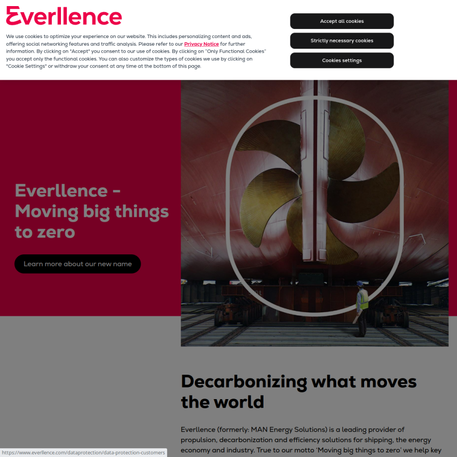 everllence.com homepage screenshot
