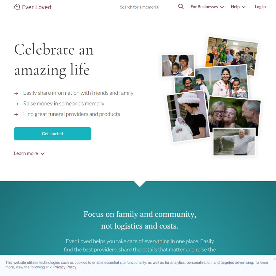 everloved.com homepage screenshot