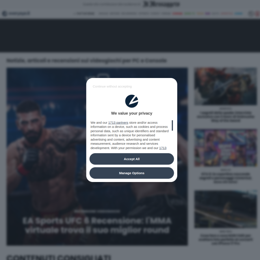 everyeye.it homepage screenshot