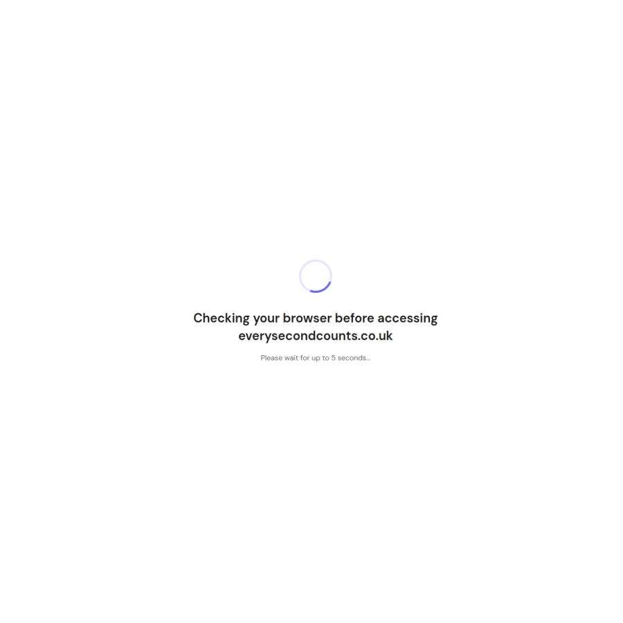 everysecondcounts.co.uk homepage screenshot