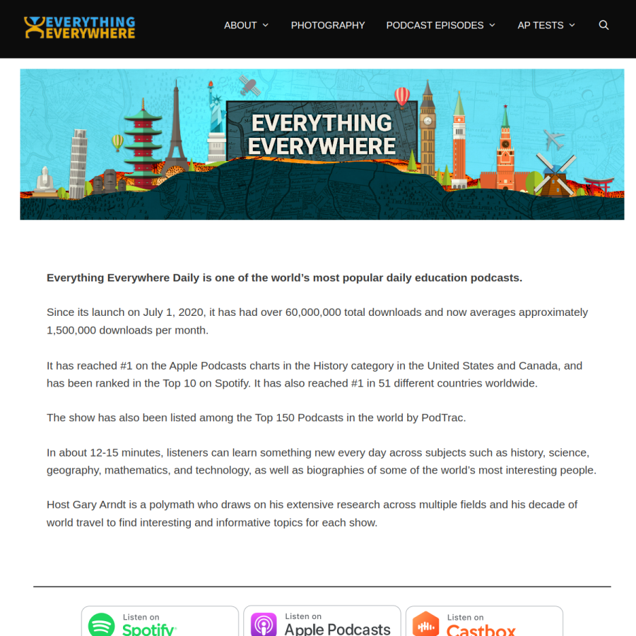 everything-everywhere.com homepage screenshot