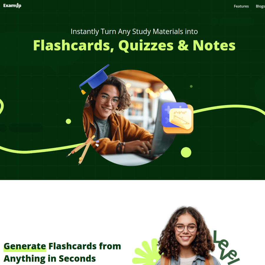 examup.com homepage screenshot