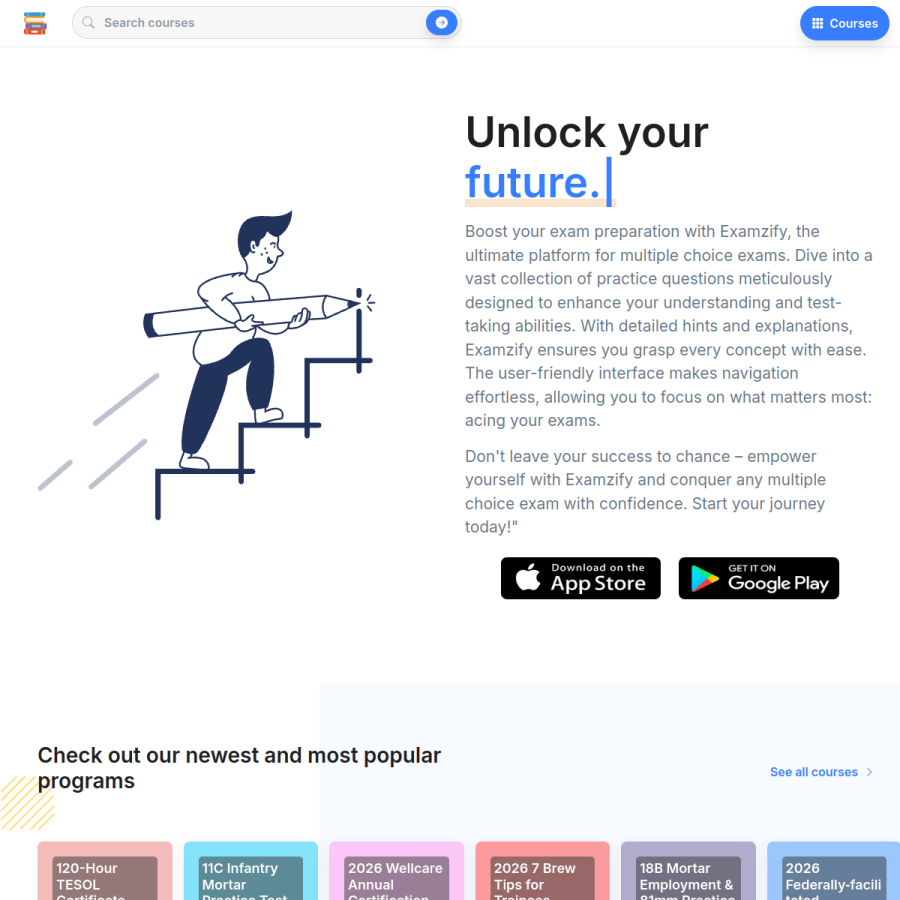examzify.com homepage screenshot