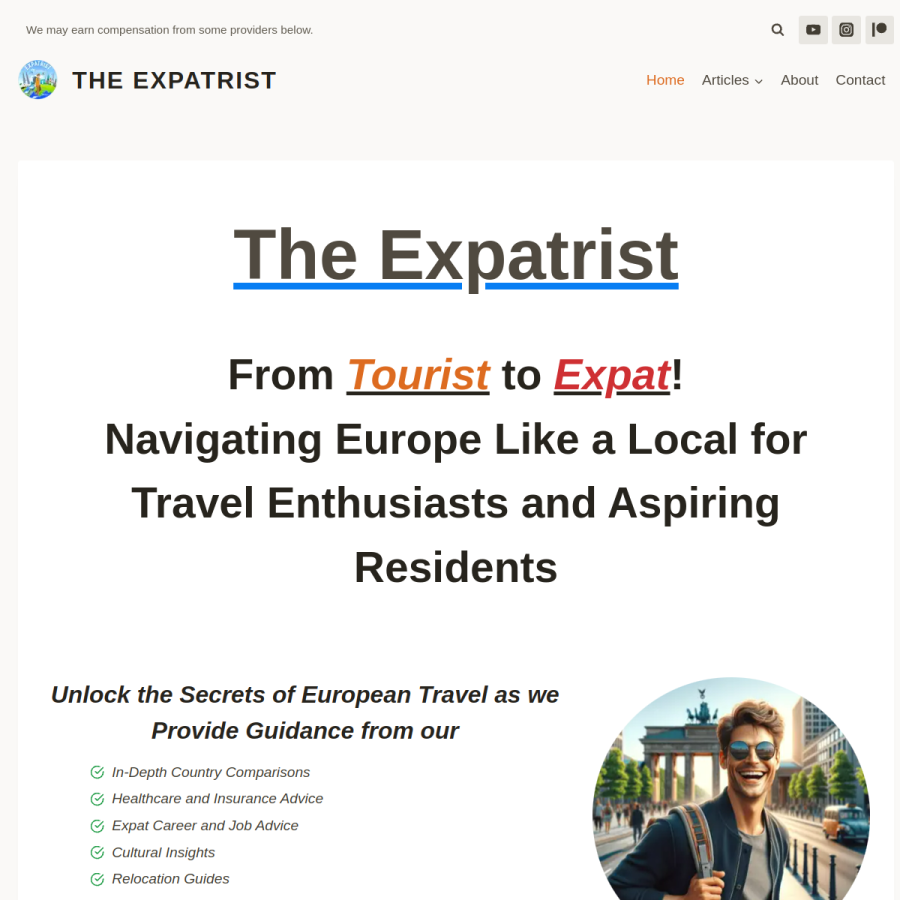 expatrist.com homepage screenshot