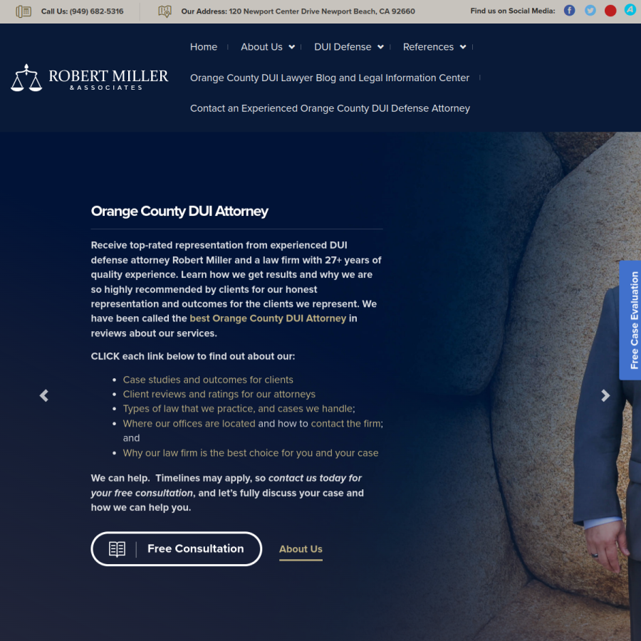 expertlawfirm.com homepage screenshot