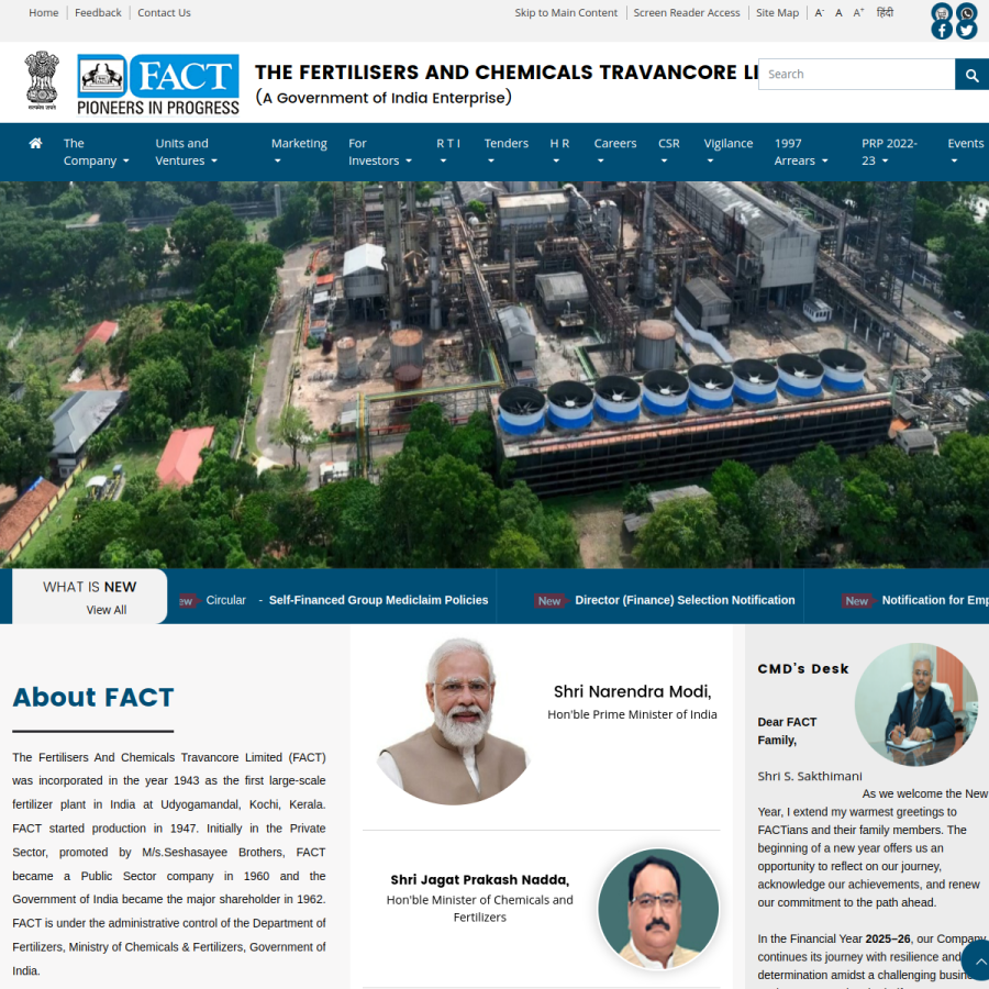 fact.co.in homepage screenshot