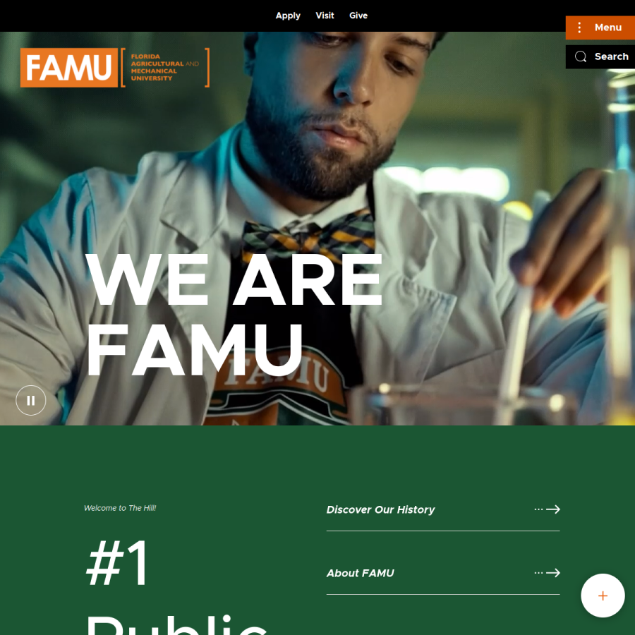 famu.edu homepage screenshot