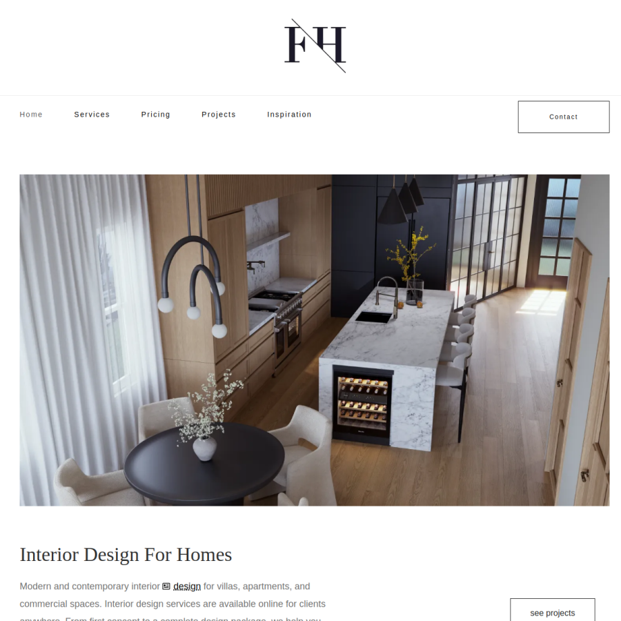 fancyhouse-design.com homepage screenshot