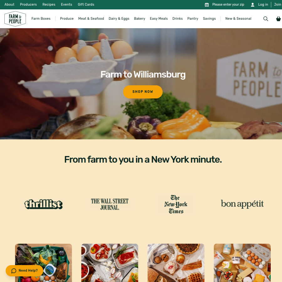 farmtopeople.com homepage screenshot