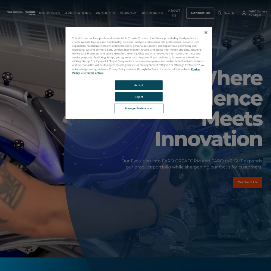 faro.com homepage screenshot