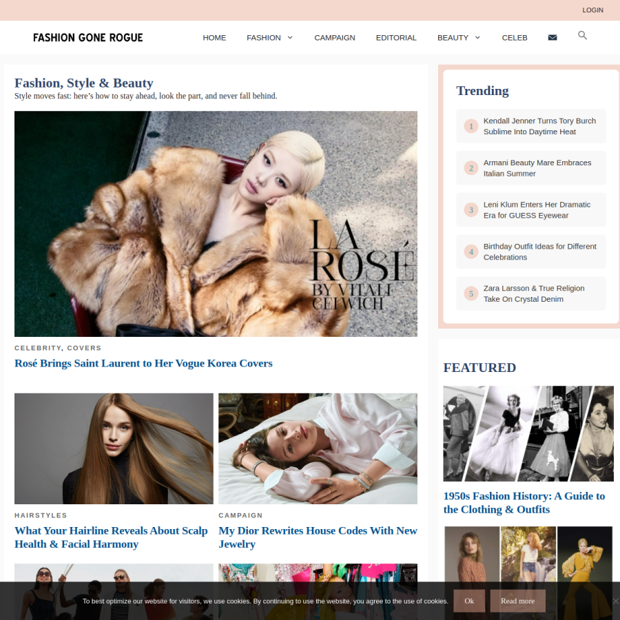 fashiongonerogue.com homepage screenshot