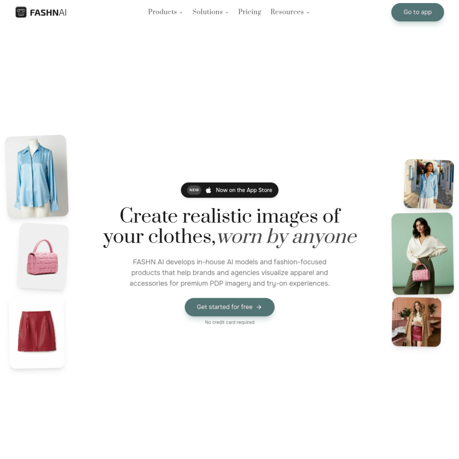 fashn.ai homepage screenshot