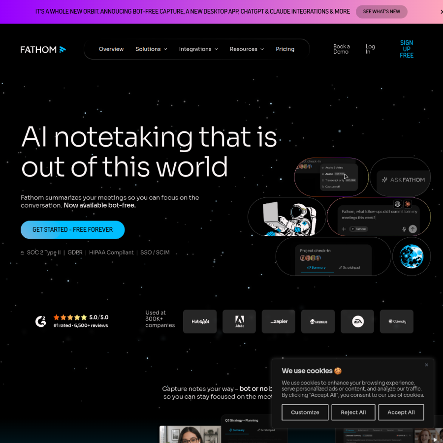 fathom.video homepage screenshot