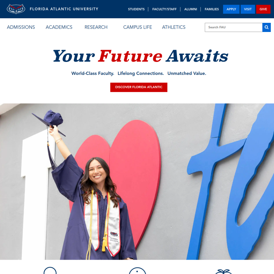 fau.edu homepage screenshot