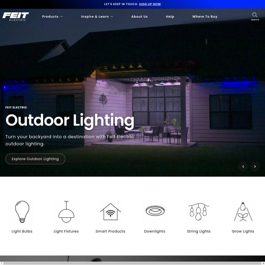 feit.com homepage screenshot