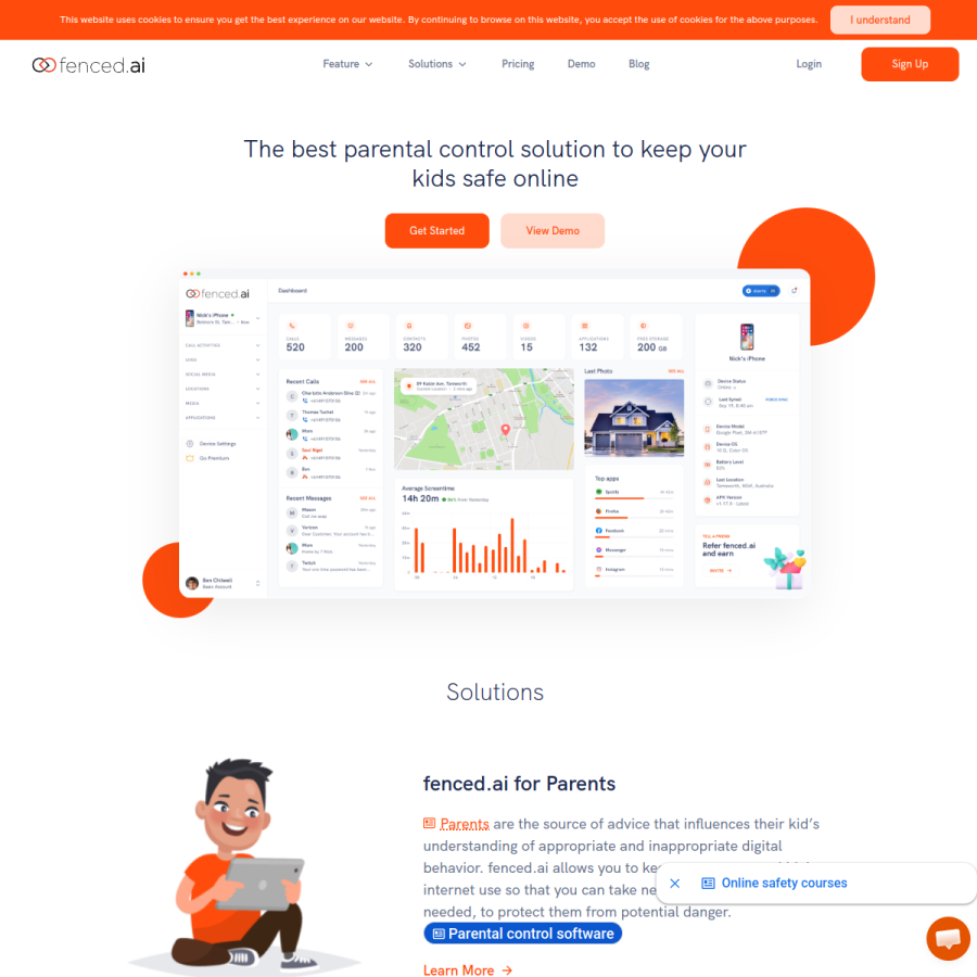 fenced.ai homepage screenshot