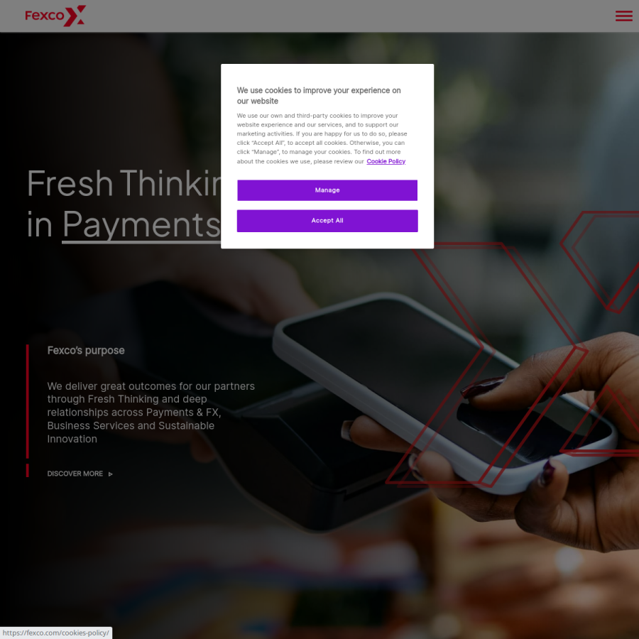 fexco.com homepage screenshot