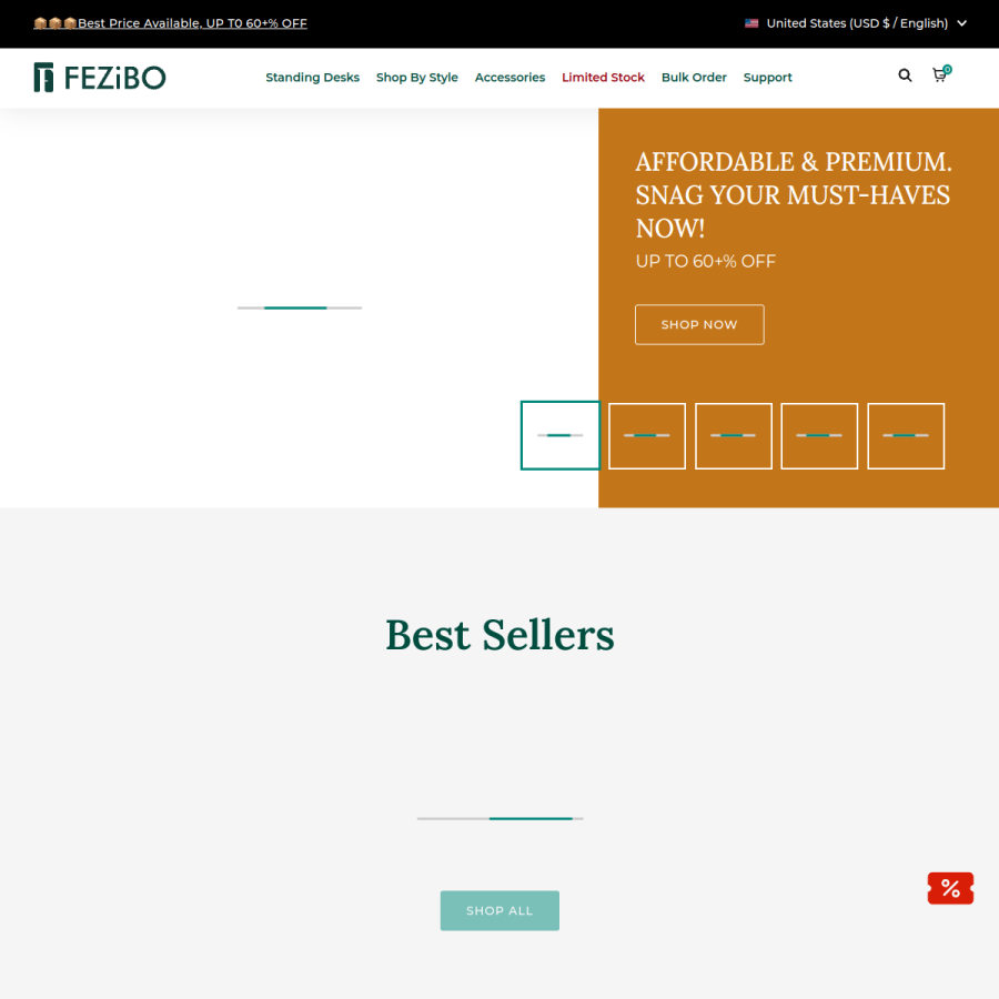 fezibo.com homepage screenshot
