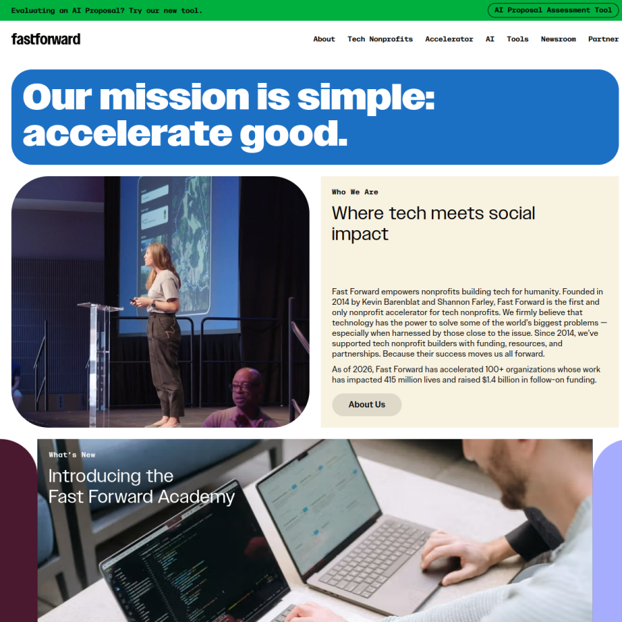 ffwd.org homepage screenshot
