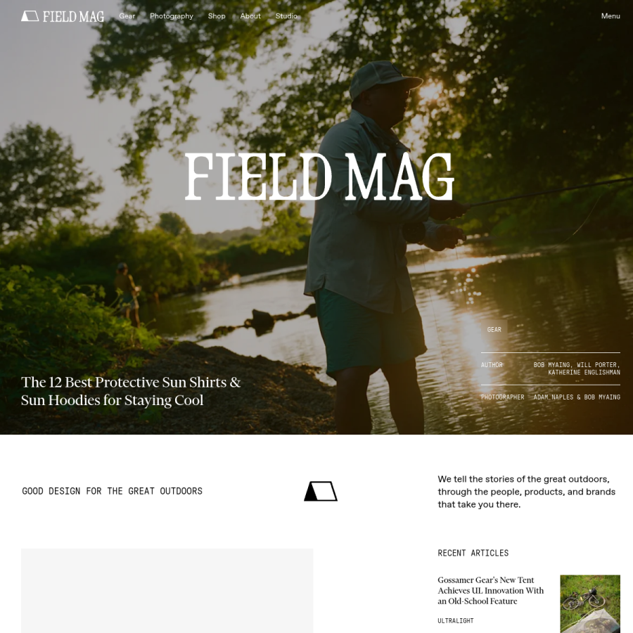 fieldmag.com homepage screenshot