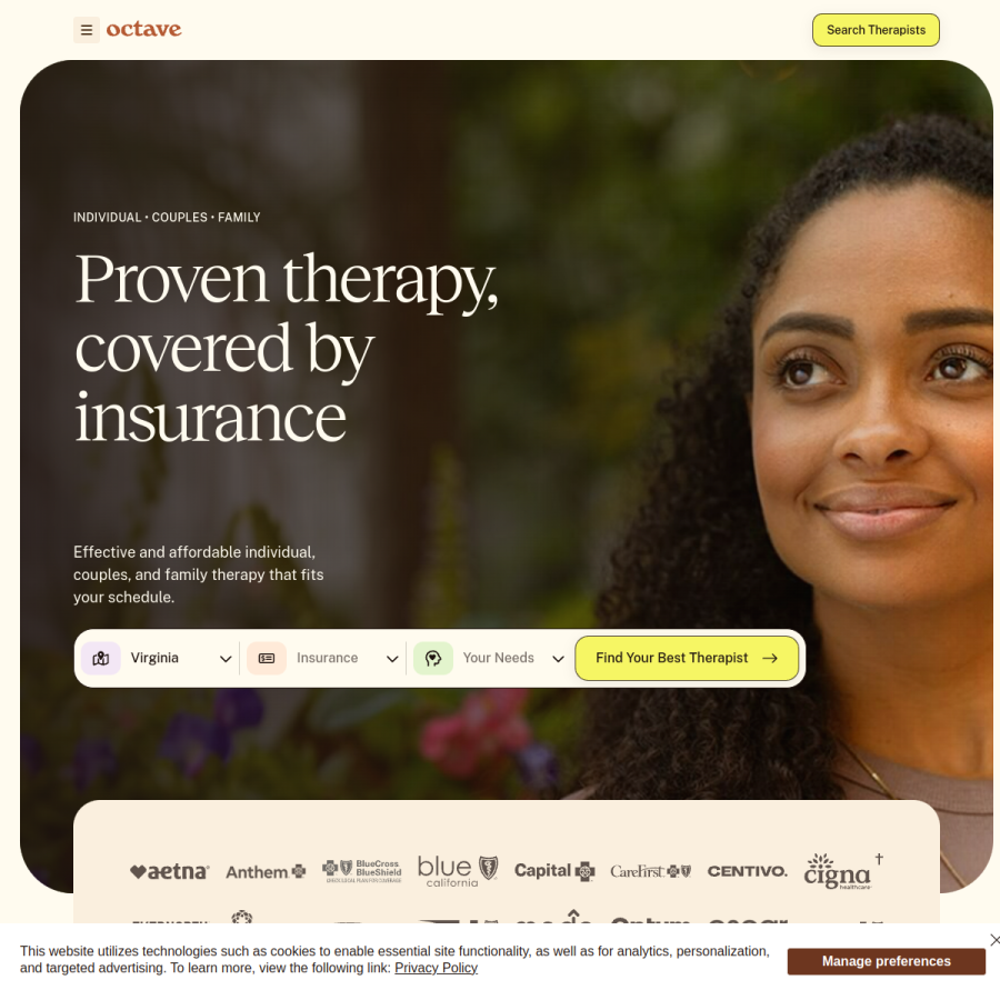 findoctave.com homepage screenshot