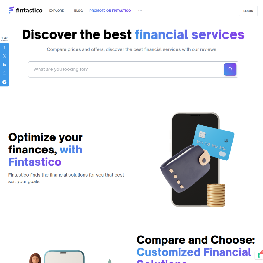 fintastico.com homepage screenshot