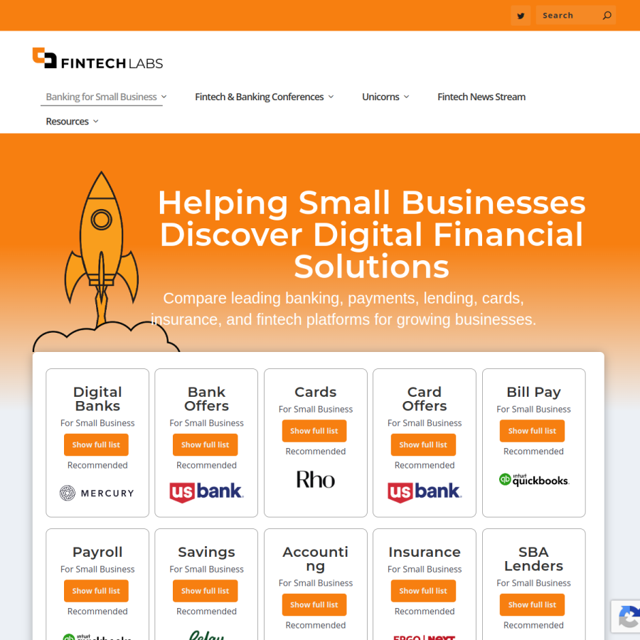 fintechlabs.com homepage screenshot