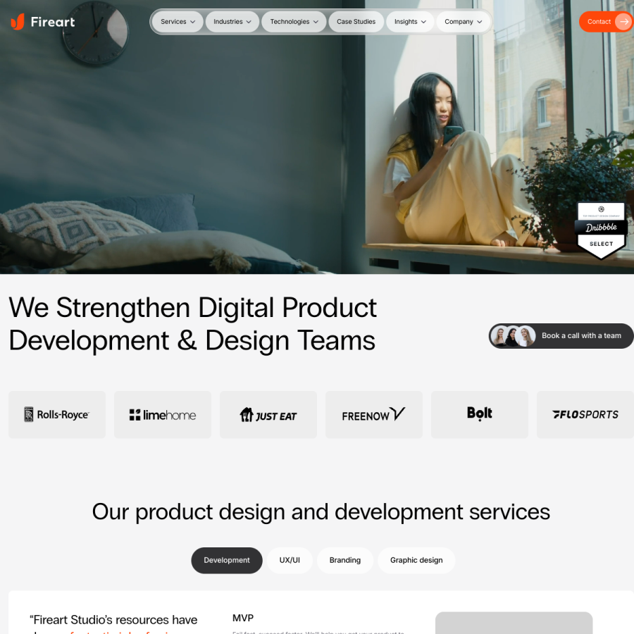 fireart.studio homepage screenshot