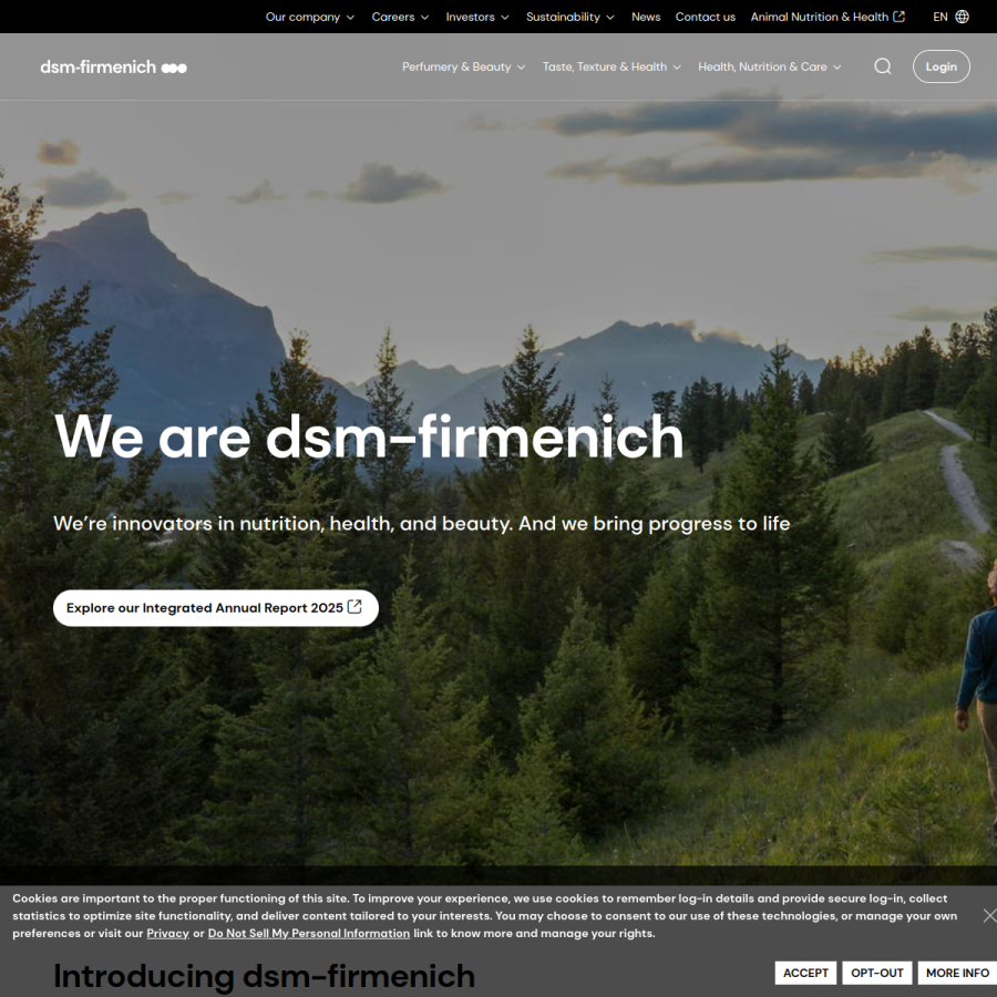 firmenich.com homepage screenshot