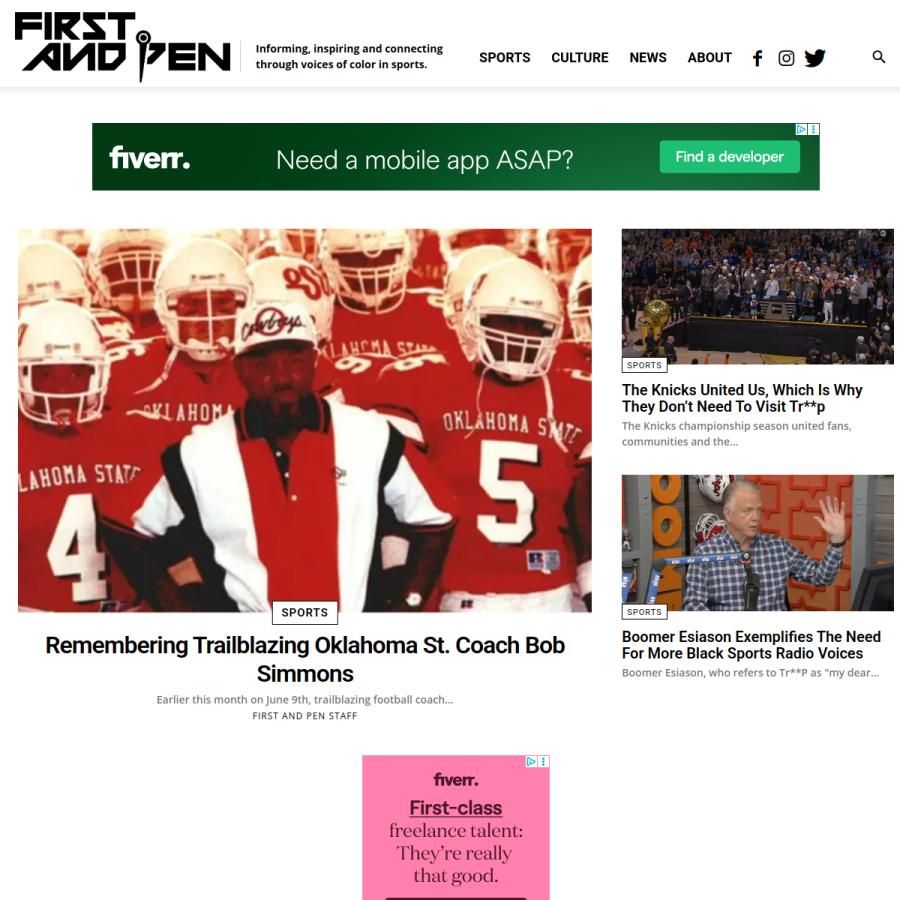 firstandpen.com homepage screenshot
