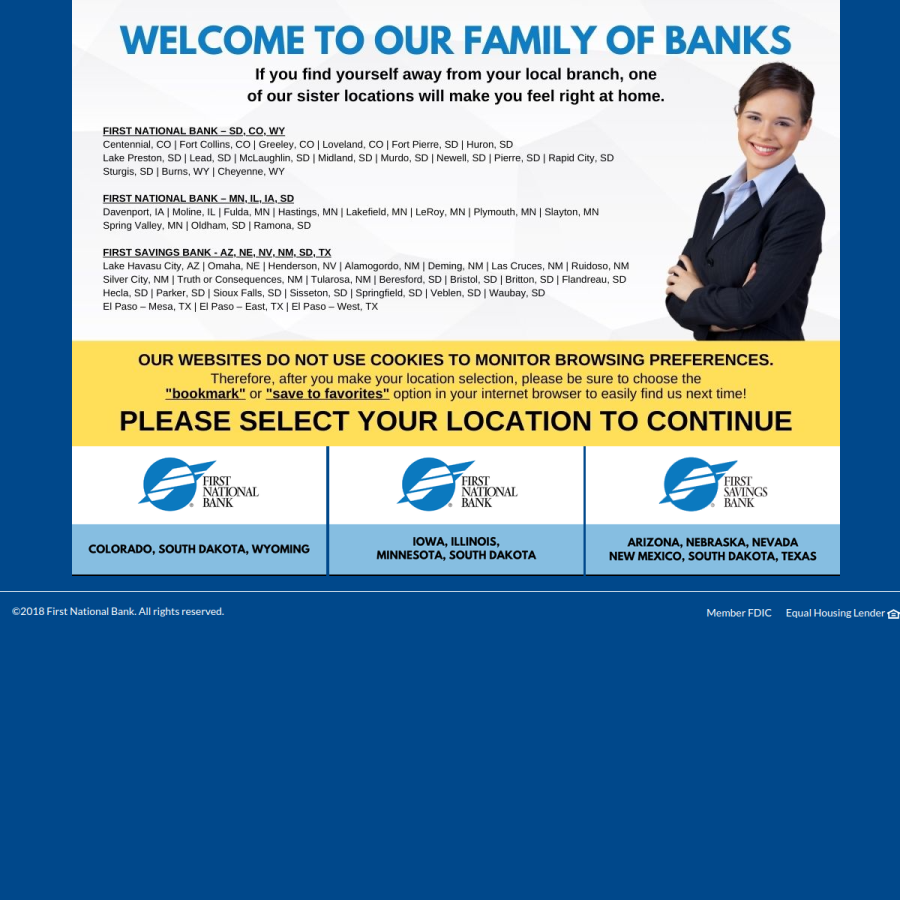 firstnationalbanks.bank homepage screenshot