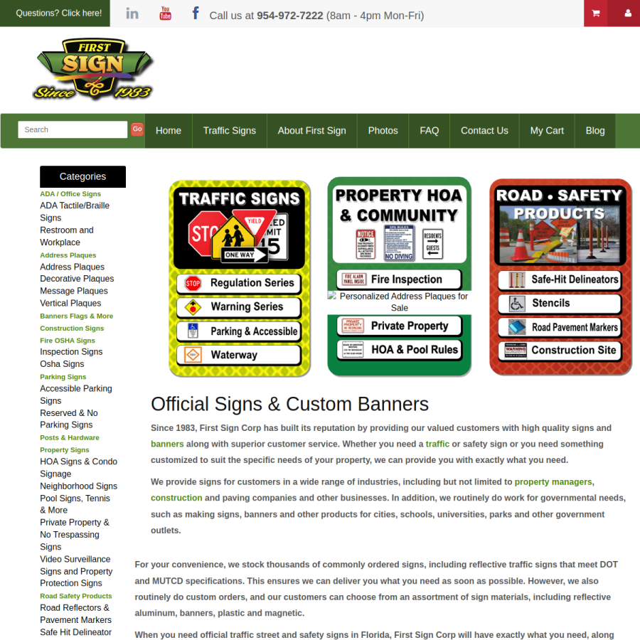 firstsign.com homepage screenshot
