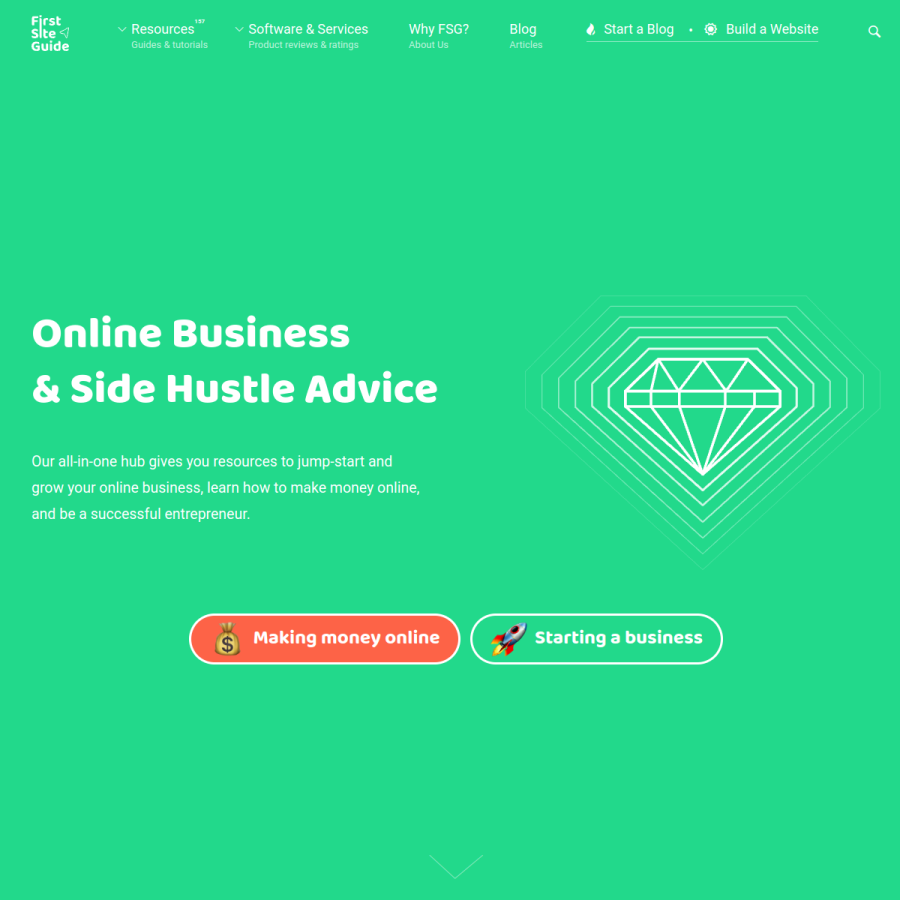 firstsiteguide.com homepage screenshot