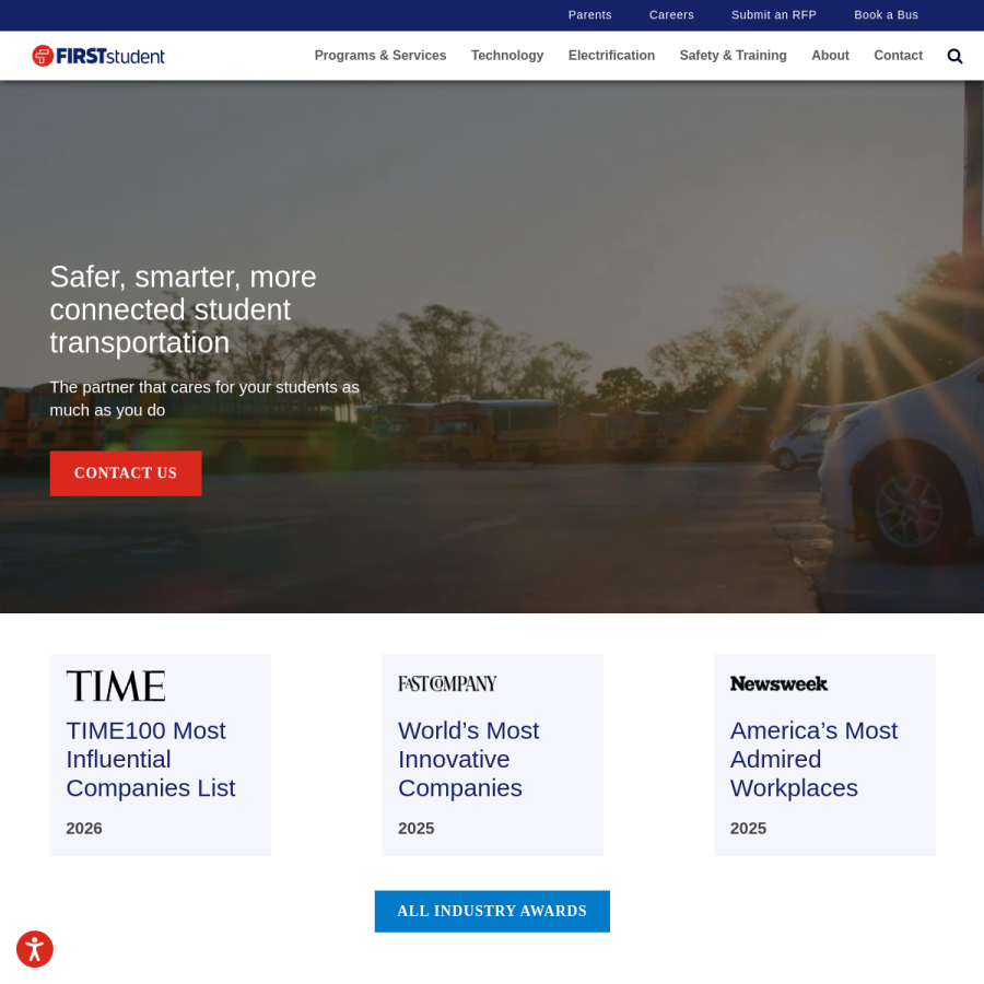 firststudentinc.com homepage screenshot