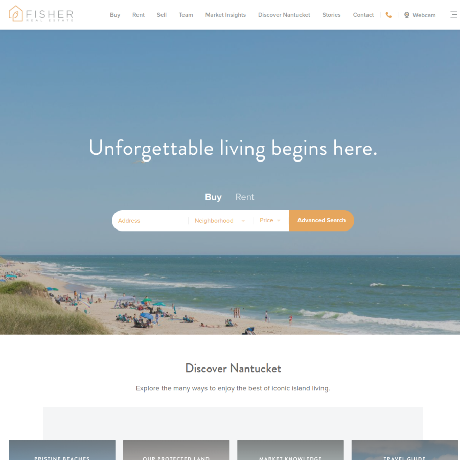 fishernantucket.com homepage screenshot