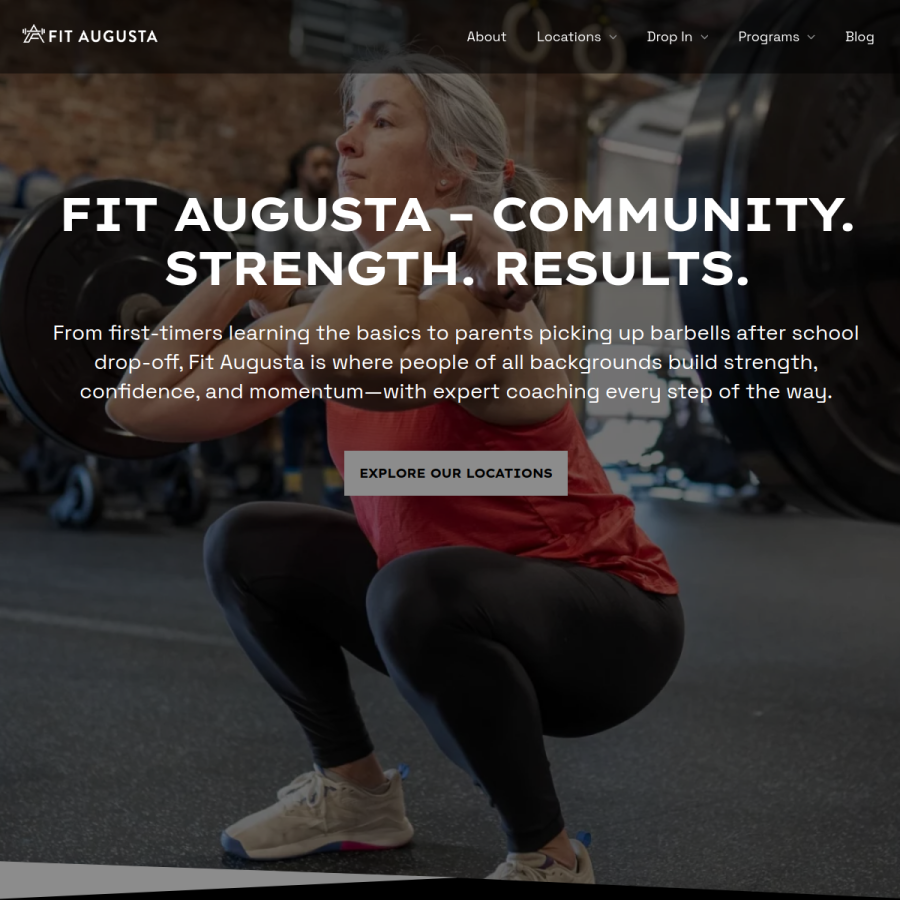 fitaugusta.com homepage screenshot
