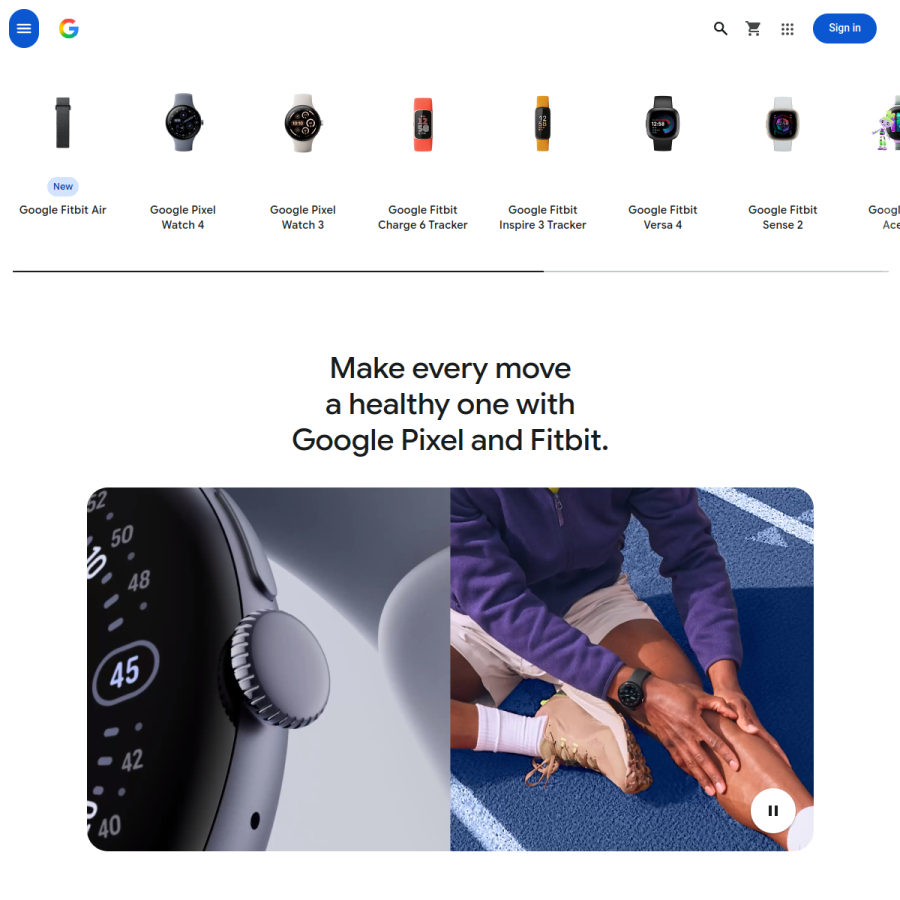 fitbit.com homepage screenshot