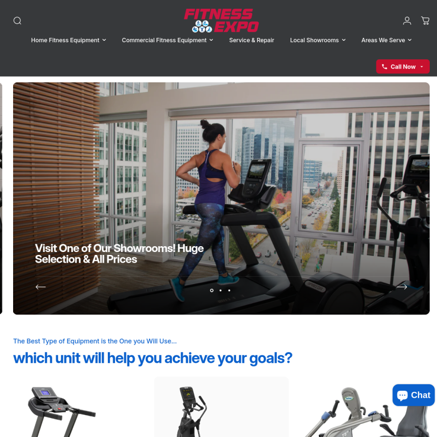fitnessexpostores.com homepage screenshot