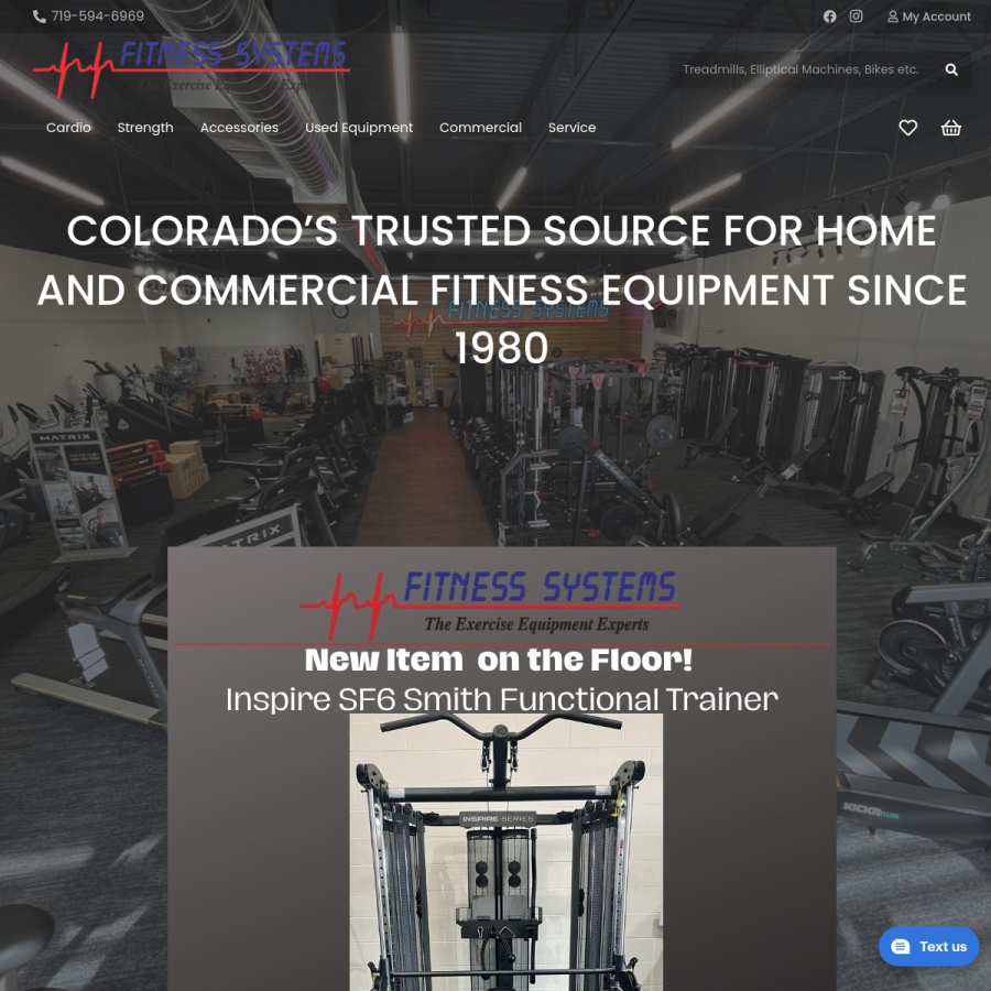fitnesssystems.biz homepage screenshot
