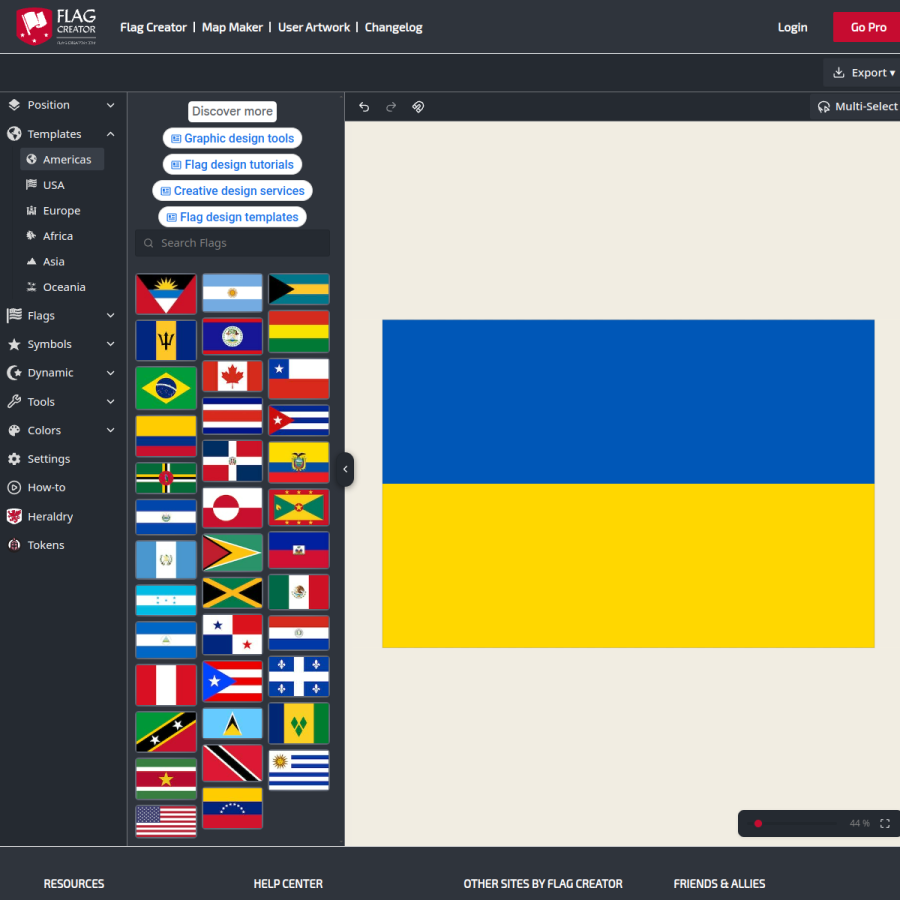 flag-creator.com homepage screenshot