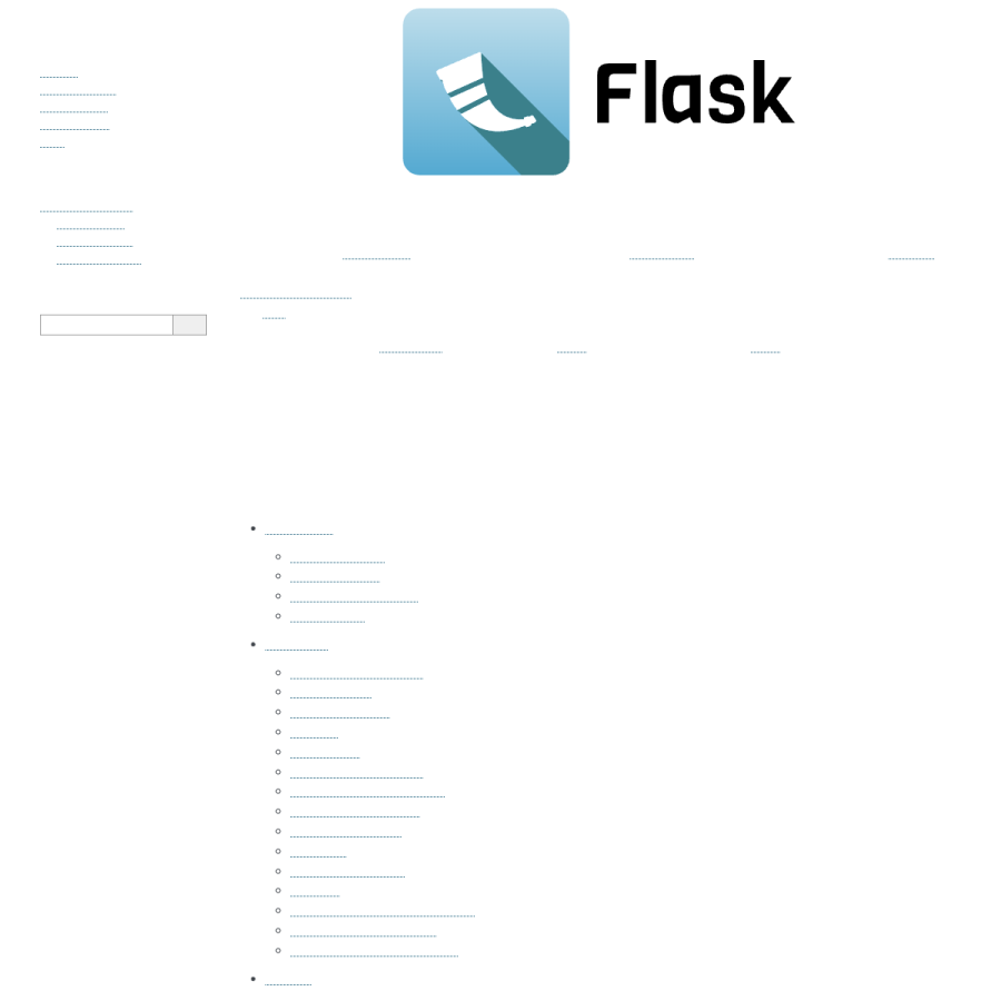 flask.palletsprojects.com homepage screenshot