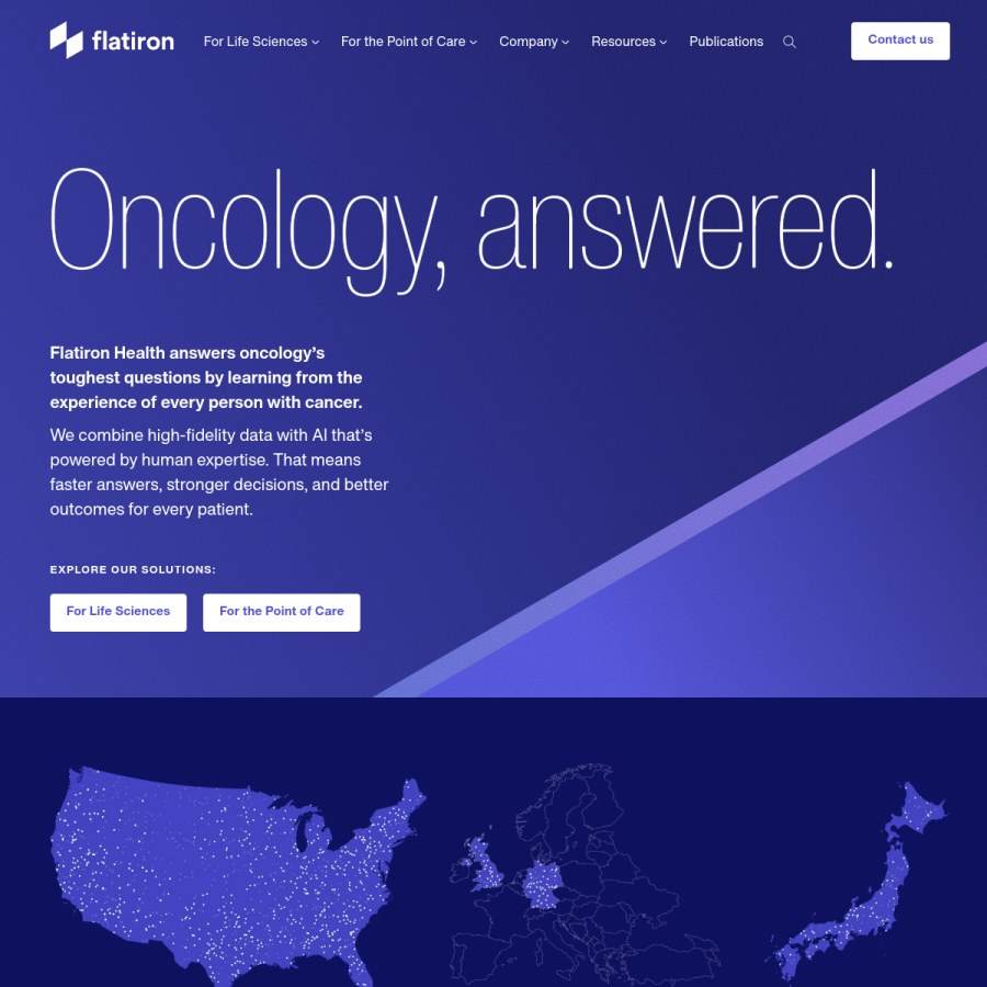flatiron.com homepage screenshot