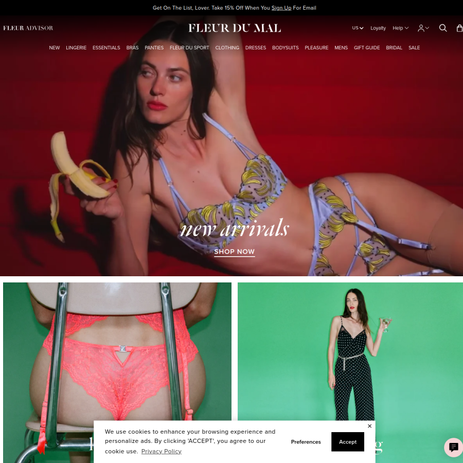 fleurdumal.com homepage screenshot