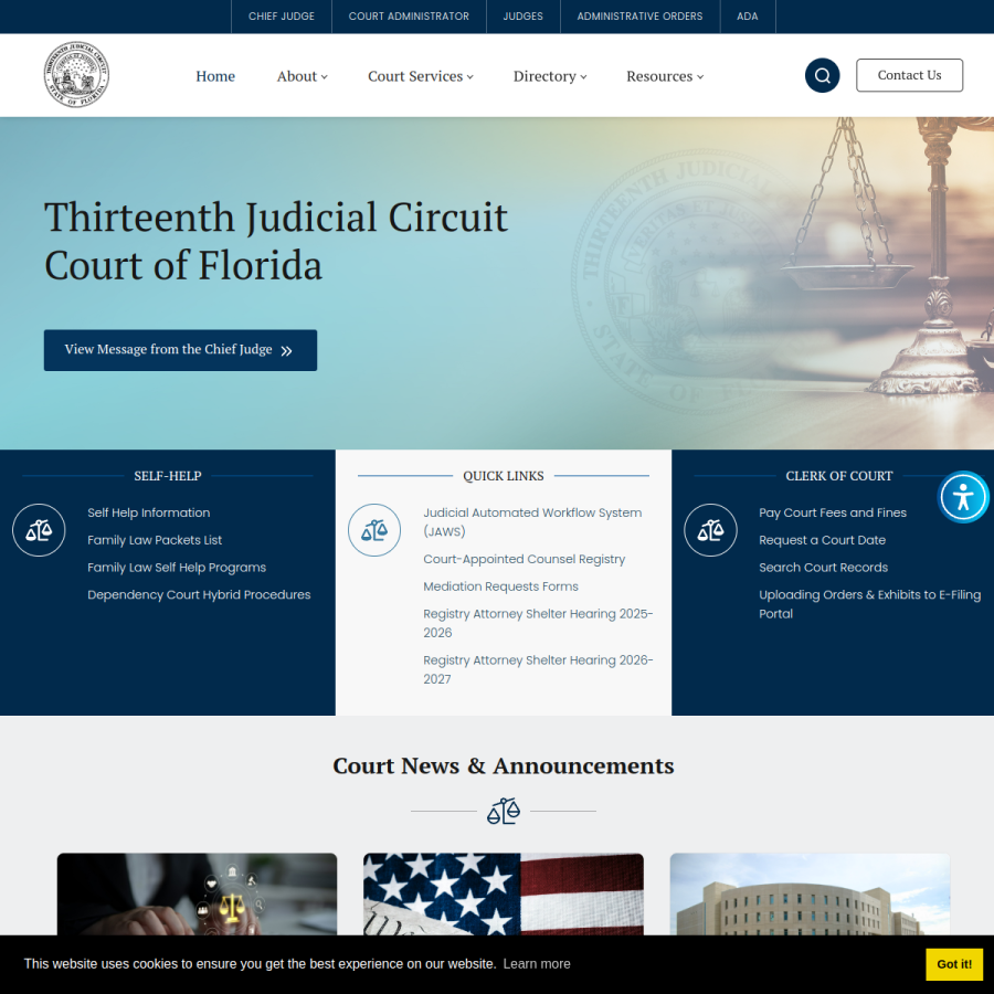fljud13.org homepage screenshot