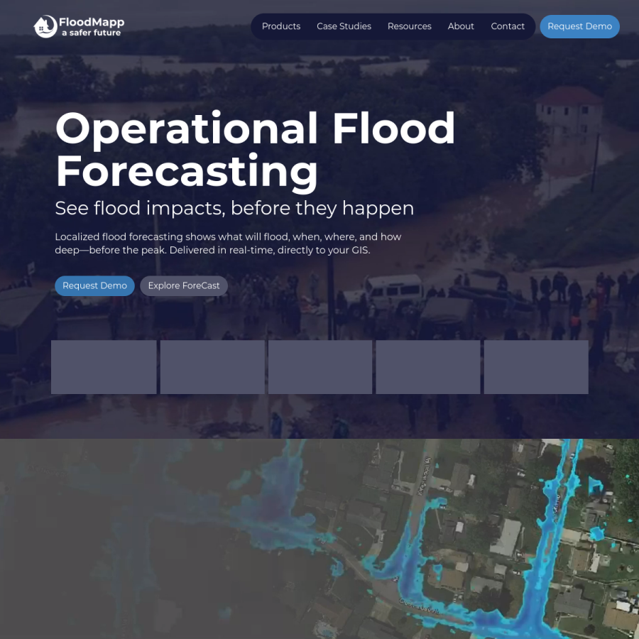 floodmapp.com homepage screenshot