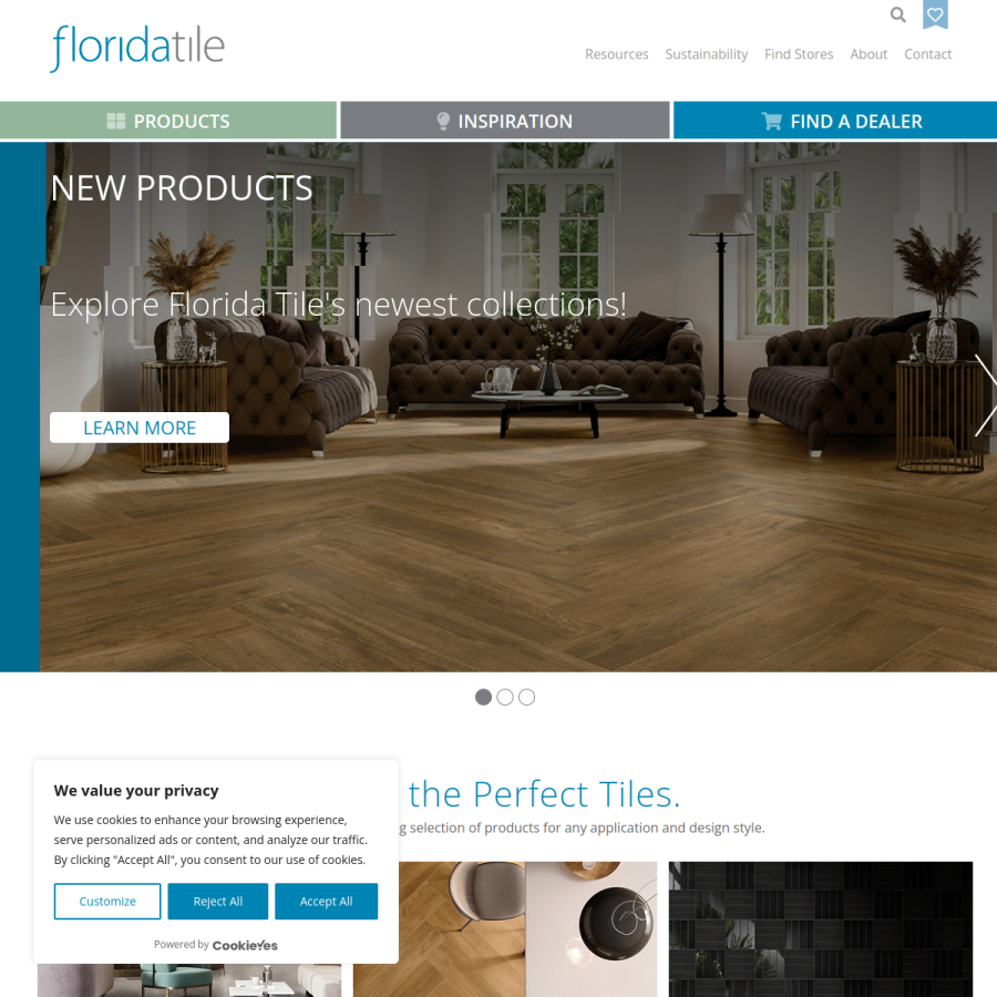 floridatile.com homepage screenshot