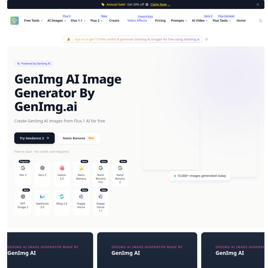 flux1.ai homepage screenshot