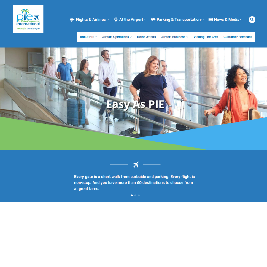 fly2pie.com homepage screenshot