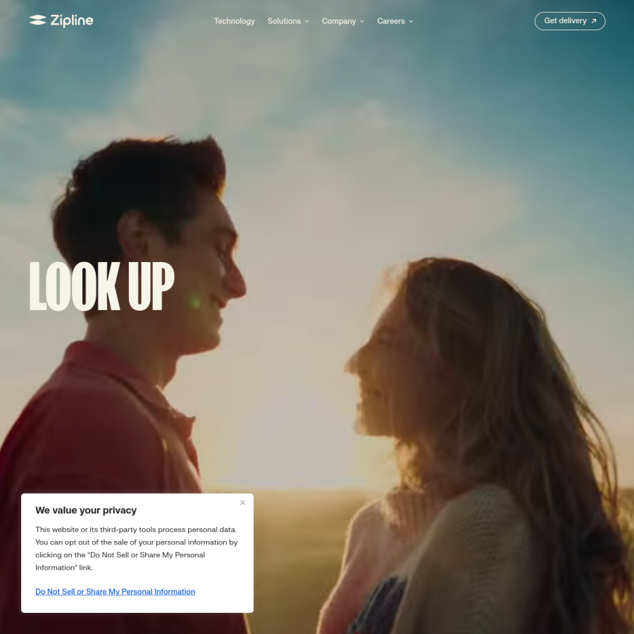 flyzipline.com homepage screenshot