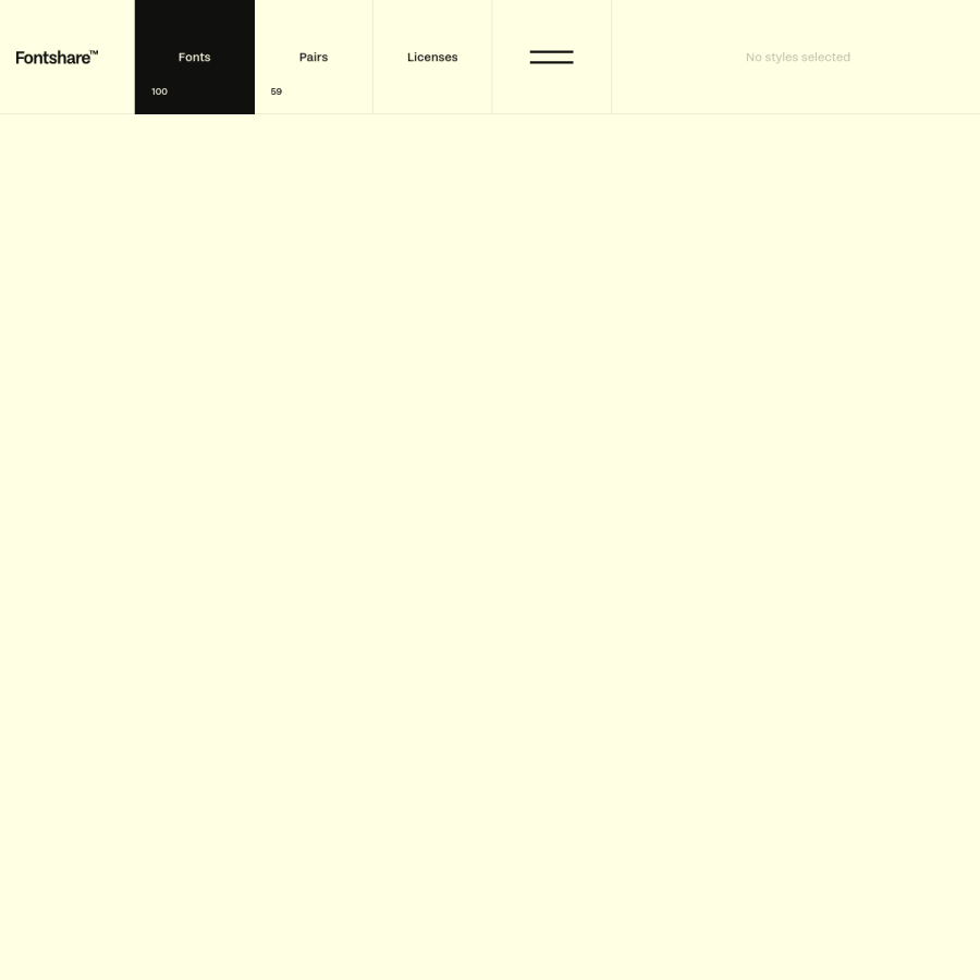 fontshare.com homepage screenshot